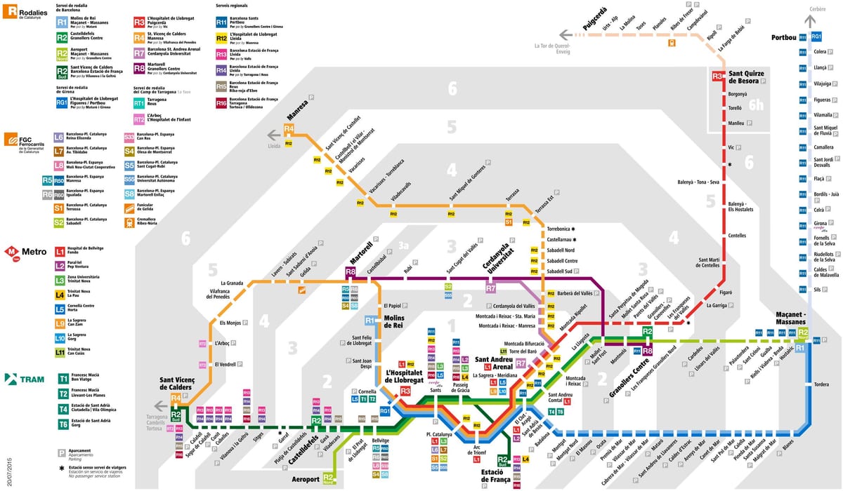 rodalies خريطة