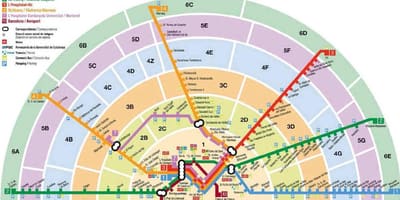 خريطة المنطقة برشلونة