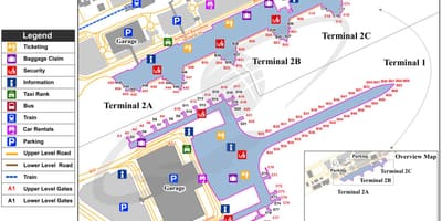مطار برشلونة t2 خريطة