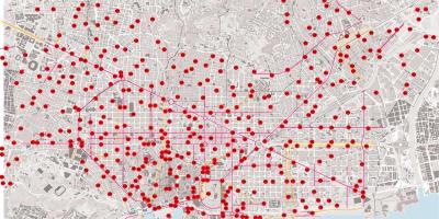 Bicing خريطة برشلونة