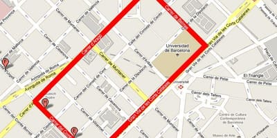 خريطة gayxample برشلونة
