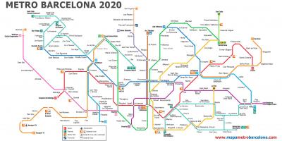 مطار برشلونة خريطة المترو