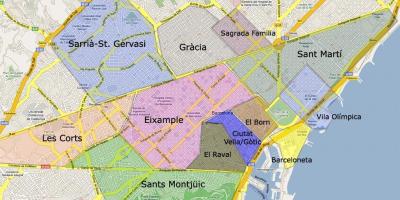 خريطة ضواحي برشلونة