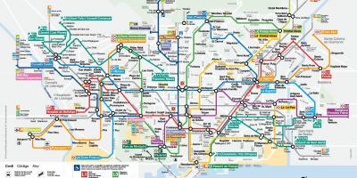 برشلونة خط مترو خريطة